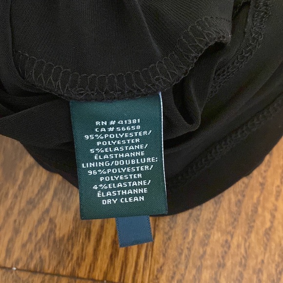 New Lauren Ralph Lauren Women Leonetta Little Black Cocktail Dress Size 4 6 - Picture 8 of 9